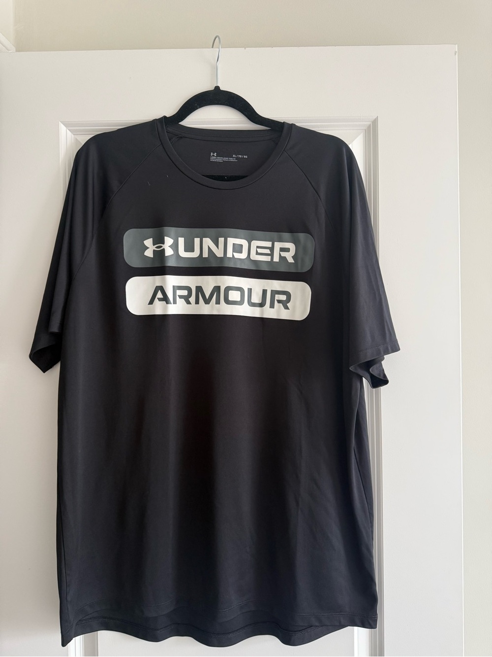 Under Armour Black Short Sleeve Logo Performance Tee